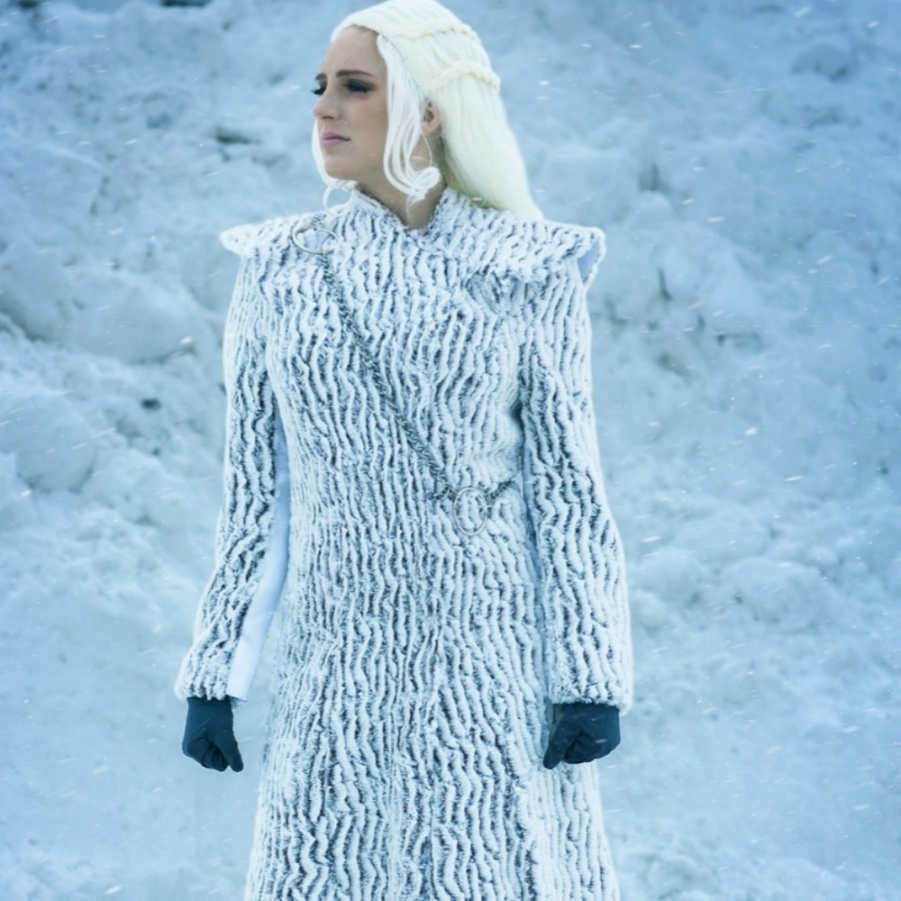 GOT Costume Bundle with Coat +Wig + Dragon, Daenerys Targaryen Game of Thrones
